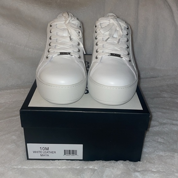 NWT J/SLIDES MAYA White Leather Sneaker - Picture 7 of 15